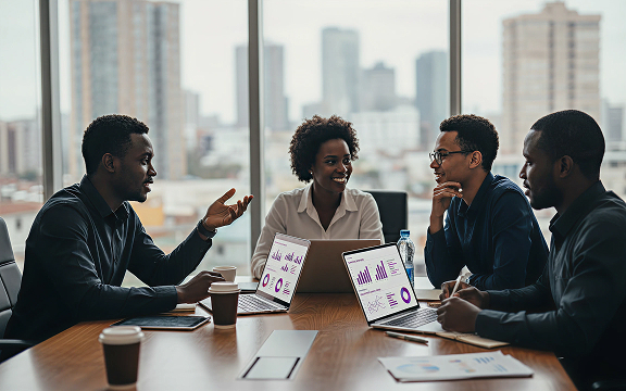 Kipimo Solutions team working with partners